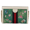 Gucci Ophidia Chain Shoulder Bag Flora GG Coated Canvas