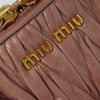 Miu Miu Madras Bowler Bag Matelasse Leather