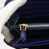 Prada Zip Around Organizer Wallet Saffiano Leather with Applique