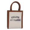 Celine Vertical Cabas Tote Canvas with Leather