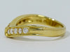 Secondhand Celine Macadam Logo Ring Yellow Gold with Diamonds