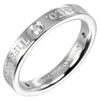Tiffany & Co. Flat Ring Platinum / 3P Diamond