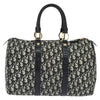Christian Dior Vintage Trotter Boston Bag Diorissimo Canvas