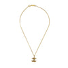 Chanel CC Logo Pendant Necklace Metal