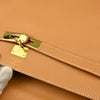 Hermes Kelly Handbag Brown Courchevel with Gold Hardware