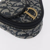 Christian Dior Saddle Zip Pouch Diorissimo Canvas
