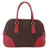 Prada Bowler Bag Canvas with Leather
