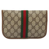 Gucci Ophidia Flap Clutch GG Coated Canvas