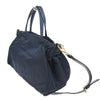 Prada Zip Convertible Shopping Tote Tessuto with Saffiano Leather