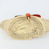 Chloe Marcie Basket Bag Raffia and Leather