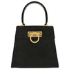 Salvatore Ferragamo Gancini Convertible Top Handle Bag Suede