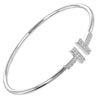 Secondhand Tiffany & Co. T Wire Bracelet 18K White Gold with Diamonds