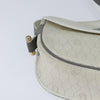 Christian Dior Vintage Honeycomb Flap Crossbody Bag Canvas and Leather