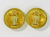 Secondhand Chanel Vintage Round CC Clip-On Earrings