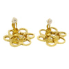 Secondhand Chanel Vintage CC Flower Clip-On Earrings