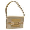 Secondhand Fendi Square Flap Beige Satin Bags