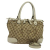Gucci Sukey Top Handle Satchel GG Canvas with Leather
