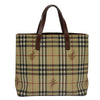 Secondhand Burberry Top Handle Tote Haymarket