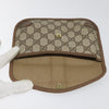 Gucci Ophidia Flap Clutch GG Coated Canvas