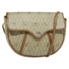 Christian Dior Vintage Honeycomb Flap Crossbody Bag Canvas and Leather