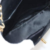 Secondhand Chanel Vintage Half Moon Chain Bag Quilted Satin with Braided Detail