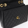 Secondhand Chanel Vintage Classic Single Flap Bag Quilted Caviar