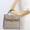 Christian Dior Vintage Honeycomb Handbag Canvas Leather