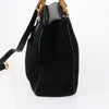 Gucci Vintage Bamboo Handle Bag Suede