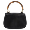 Gucci Vintage Convertible Bamboo Top Handle Bag Leather
