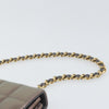 Secondhand Chanel Chocolate Bar Chain Flap Bag Quilted Patent
