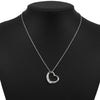 Tiffany & Co. Elsa Peretti Open Heart Pendant Necklace Sterling Silver