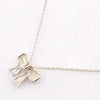 Tiffany & Co. Ribbon Bow Pendant Necklace Silver