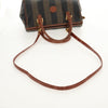 Fendi Vintage Pequin Convertible Boston Bag Coated Canvas