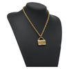 Chanel Flap Bag Pendant Necklace Metal