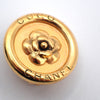Chanel Vintage Camellia Earrings Gold-plated