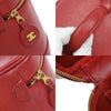 Secondhand Chanel Vanity pouch Red Calfskin Bags