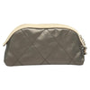 Chanel Biarritz Cosmetic Pouch Quilted Coated Canvas