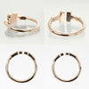 Tiffany & Co. T Wire Ring 18K Rose Gold with Diamonds