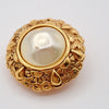 Secondhand Chanel Vintage Round Clip-On Earrings Metal with Faux