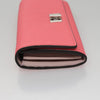 Secondhand Fendi Peekaboo Wallet Pink Leather Accessories