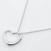 Tiffany & Co. Elsa Peretti Open Heart Pendant Necklace Sterling Silver