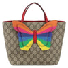 Secondhand Gucci Children's tote with rainbow butterfly