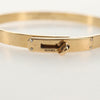 Secondhand Hermes Kelly Bracelet 18K Yellow Gold and Pave Diamonds