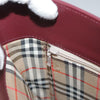 Secondhand Burberry Shoulder Bag Burgundy Leather Bags