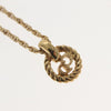 Secondhand Christian Dior CD Round Pendant Necklace