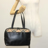 Burberry Nova Check Handbag Leather and Nylon