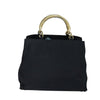 Secondhand Prada Metal Handles Tote Tessuto