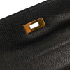 Hermes Kelly Handbag Black Ardennes with Gold Hardware