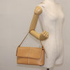 Secondhand Burberry Shoulder Bag Beige Leather Bags