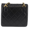 Chanel Vintage Square Flap Shoulder Bag Quilted Patent